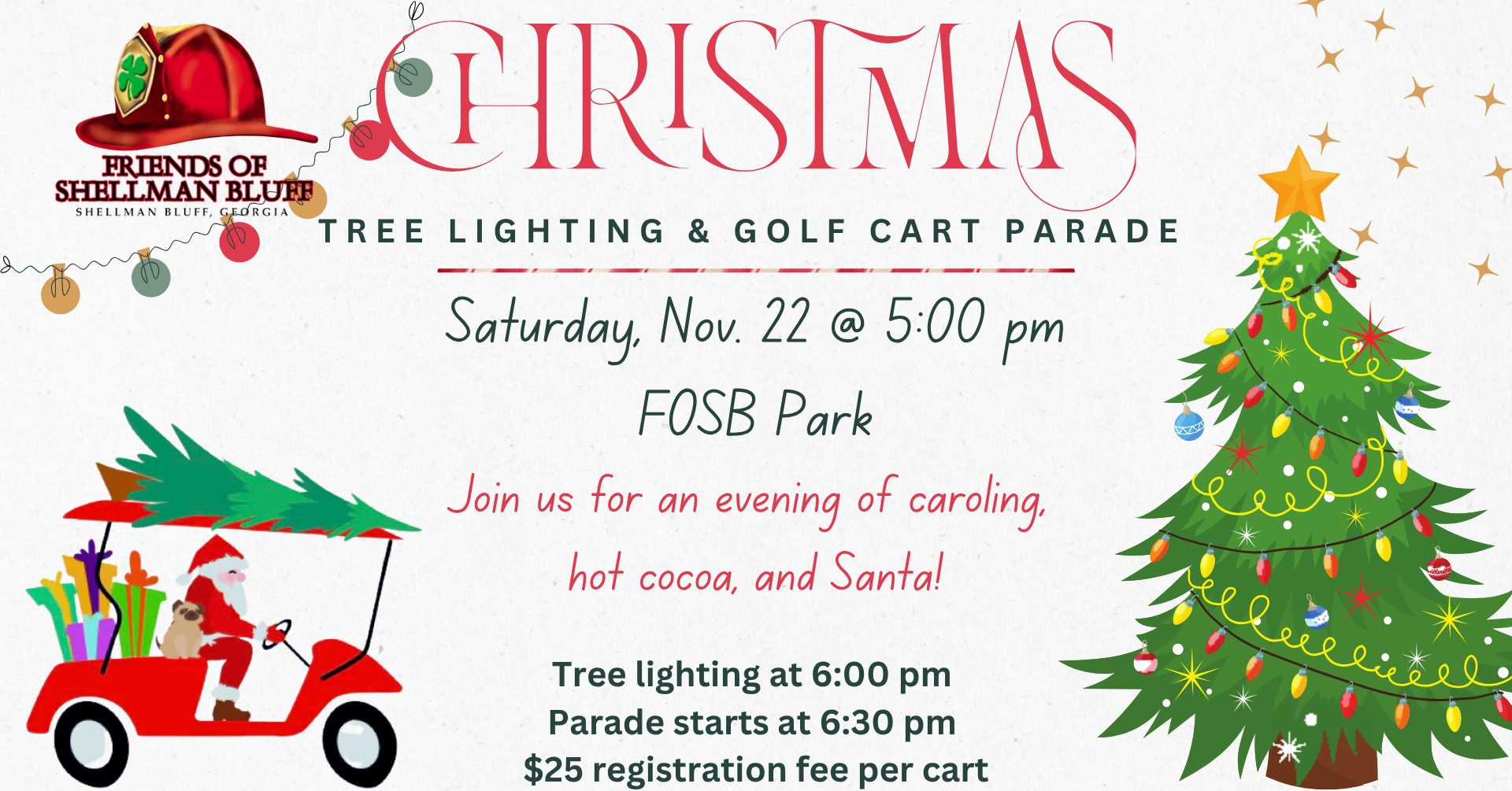 FOSB Christmas Golf Cart Parade