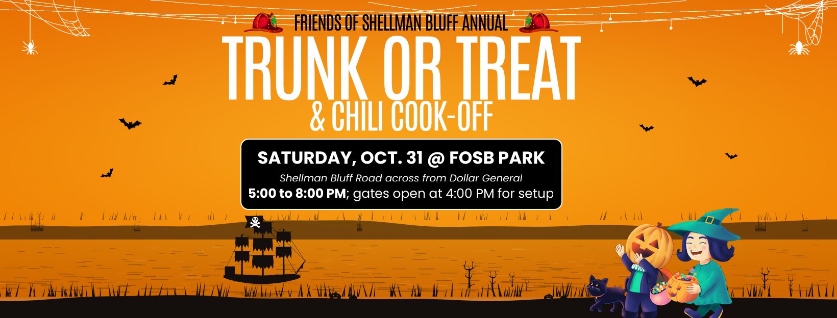 FOSB Chile Cook Off Ffrends of Shellman Bluff Trunk or Treat and Chili Cook Off
